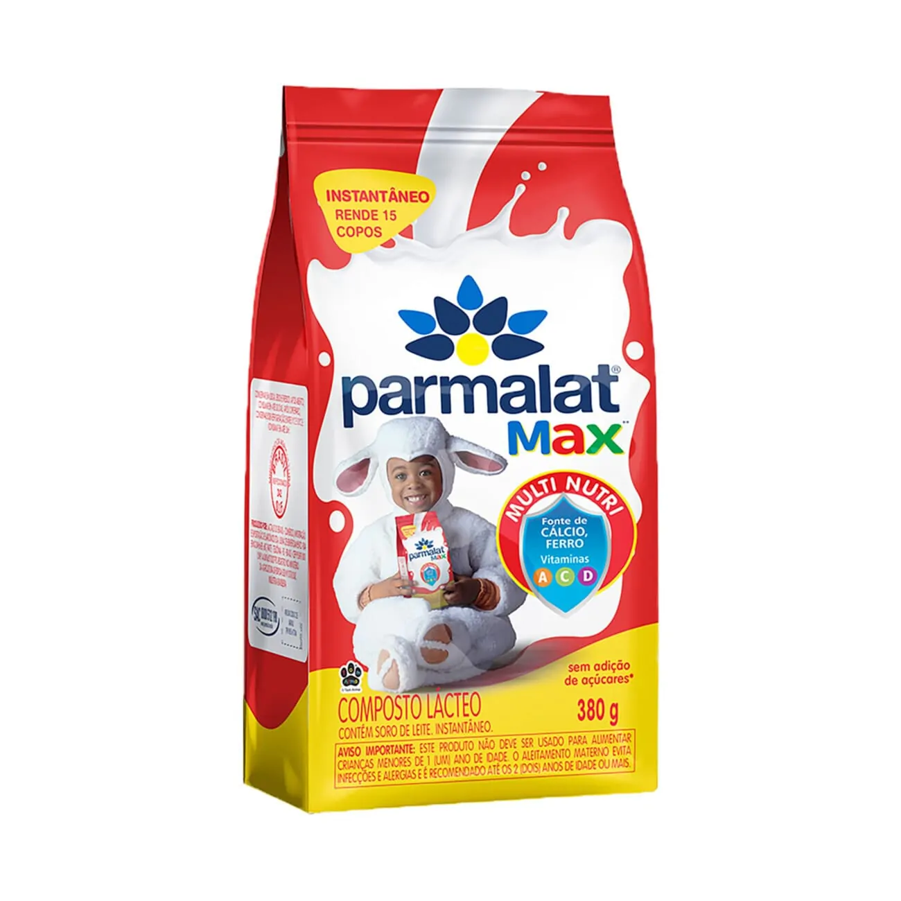 Composto Lacteo ins sem Adicao de Acucar Parmalat Max 380g