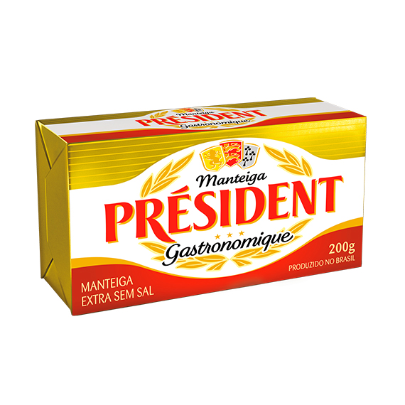 Manteiga President sem Sal 200g