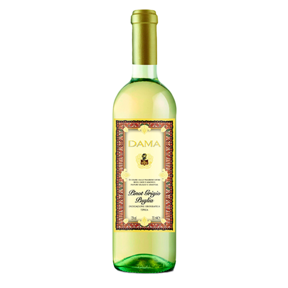 Vinho Pinot Grigio Puglia IGT Dama 750ml