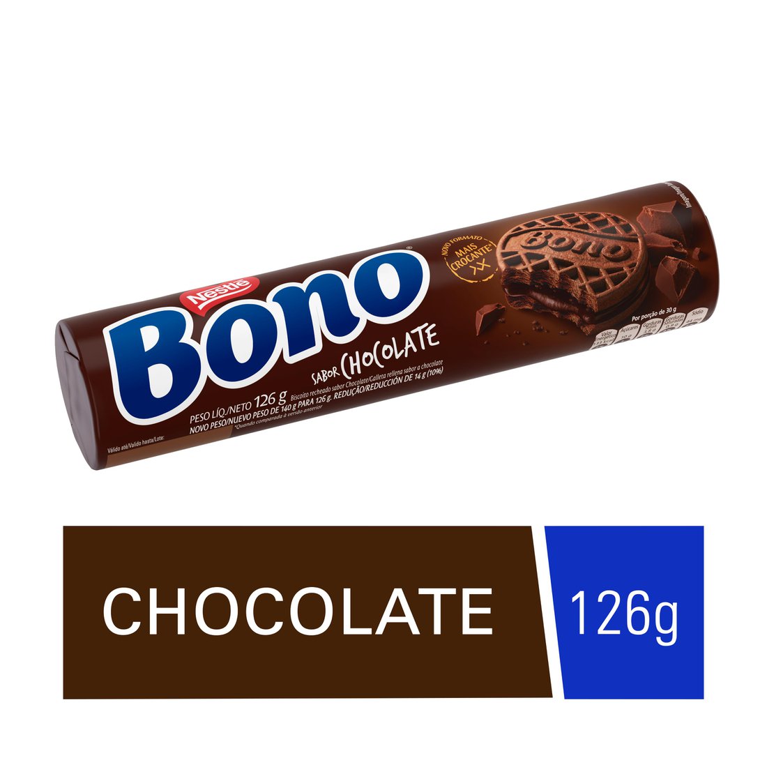 Biscoito BONO Recheado Chocolate 126g