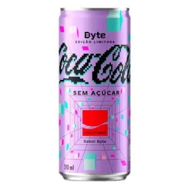 Coca Cola Byte Sem Acucar lata 310ml