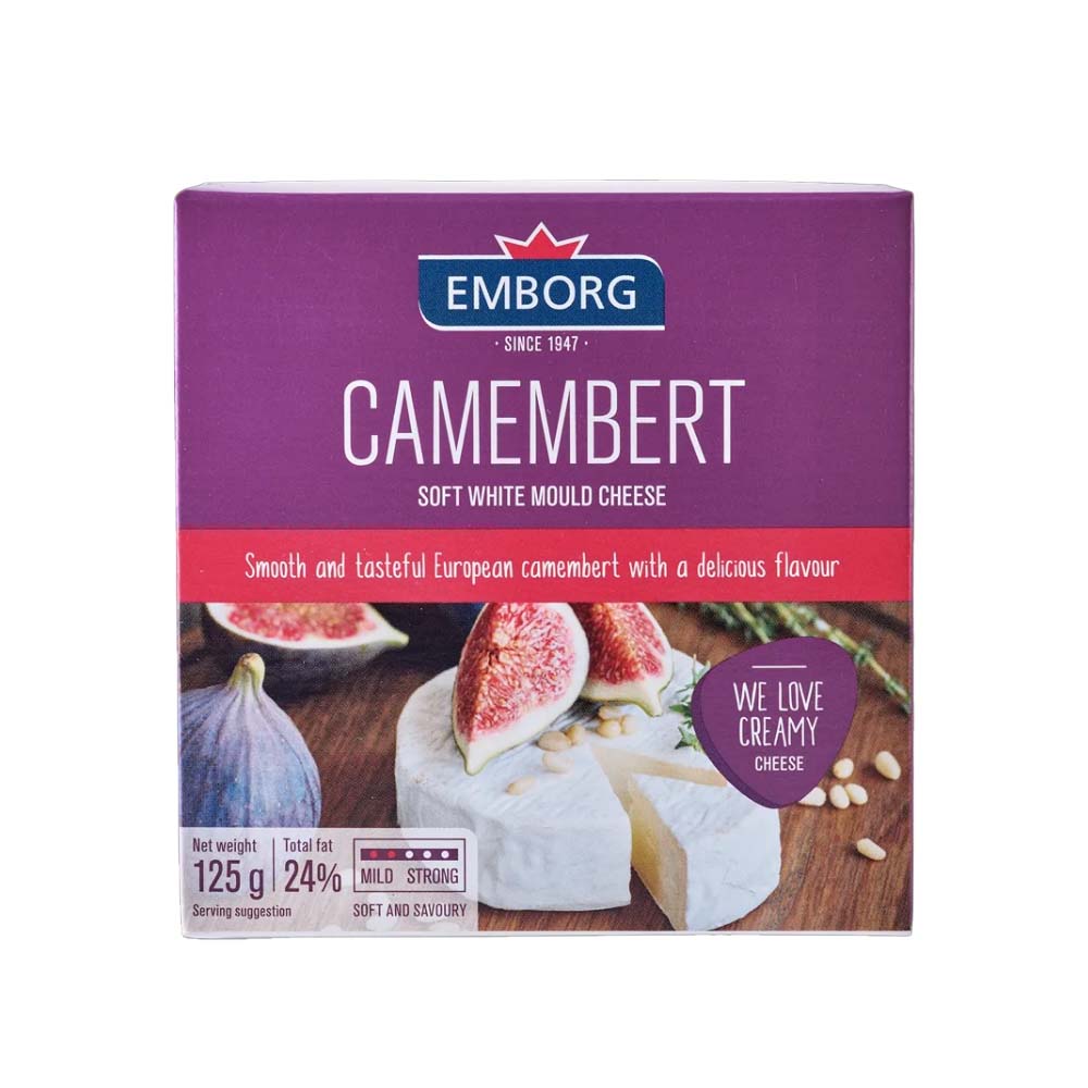 Queijo Camembert Dinamarquês Emborg 125g