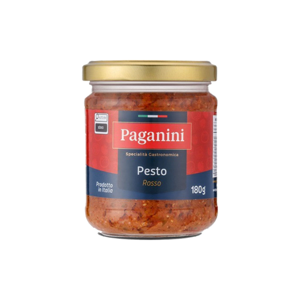 Pesto Rosso Paganini - Molho Pesto com Tomate Seco 180g