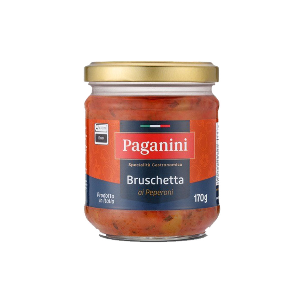 Bruschetta Al Pepperoni Paganini - Pasta a Base de Pimenta 170g