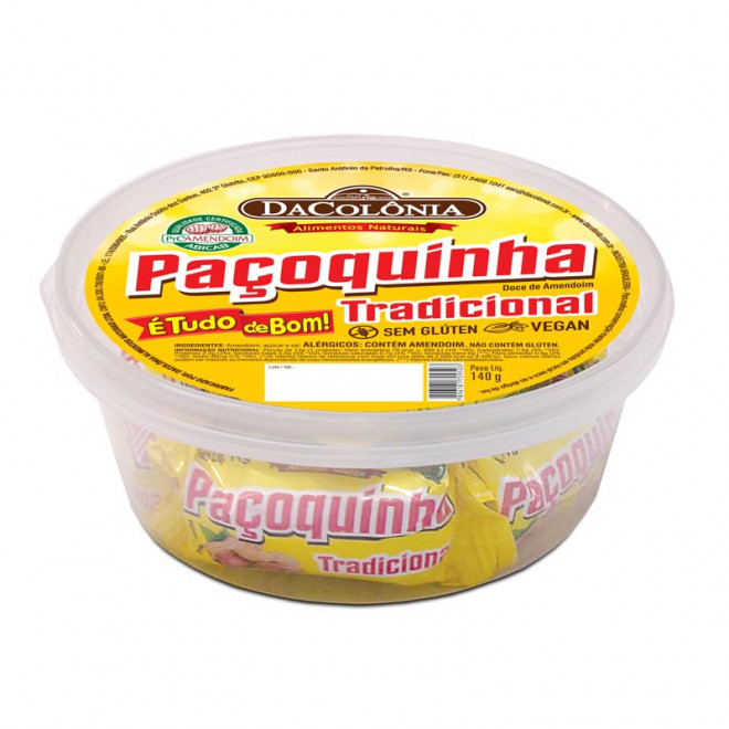 Pacoca Rolha Tradicional da Colonia 140g