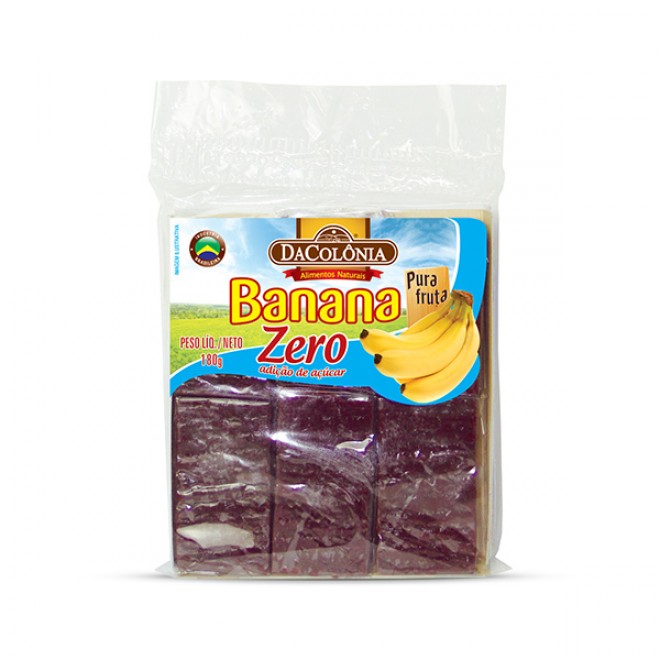 Banana Zero Acucar da Colonia 180g