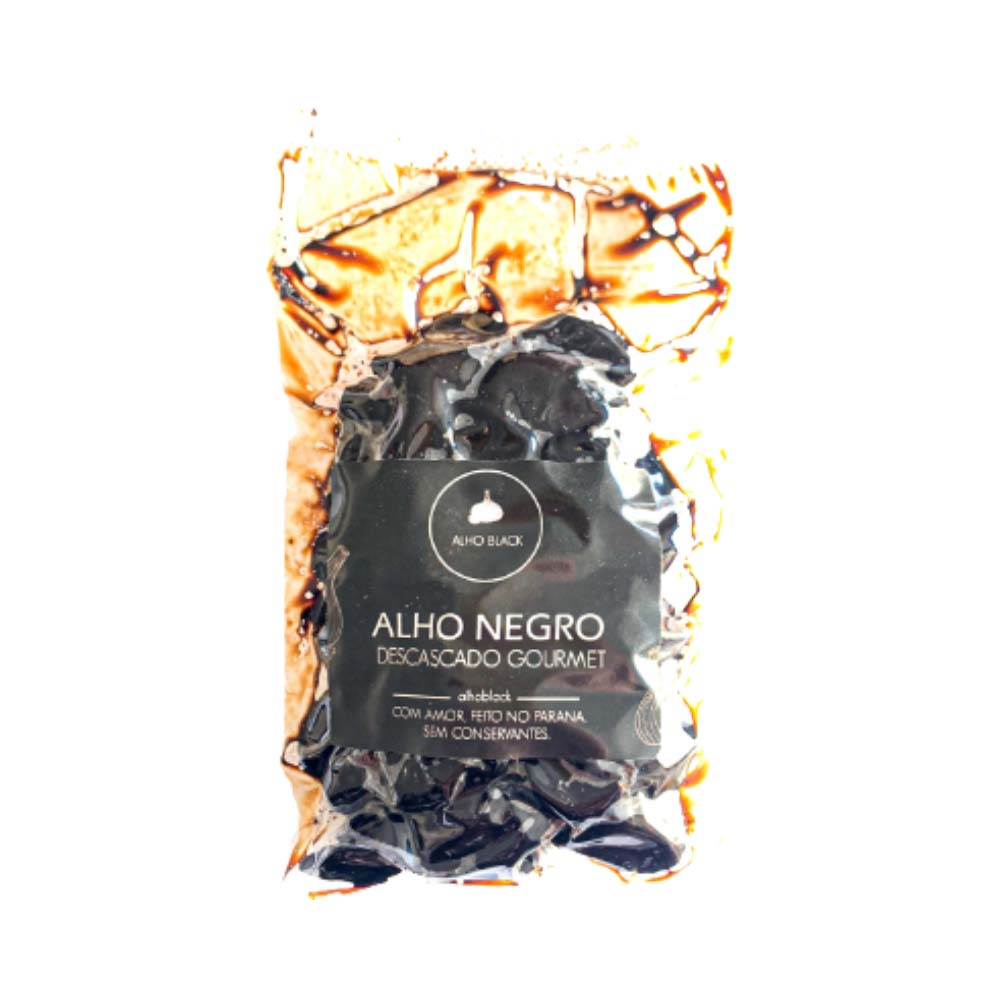 Alho Negro Descascado Gourmet 100g pacote