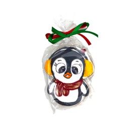 Bolacha Decorada de Natal Pinguim 60g