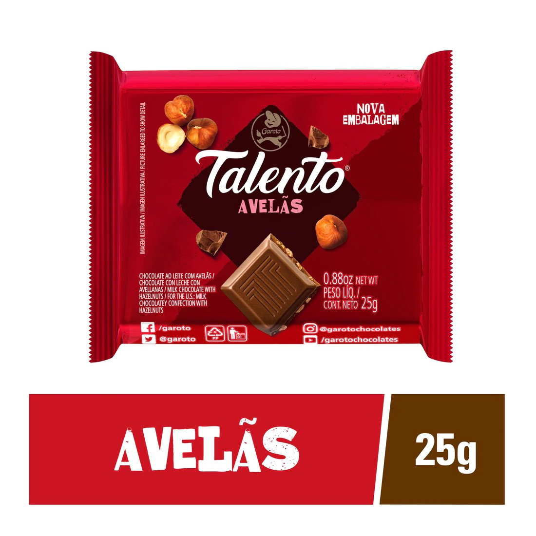 Chocolate Talento Avela 25g