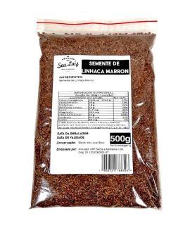 Semente de Linhaça Marrom 500g – Armazém Seu Luiz