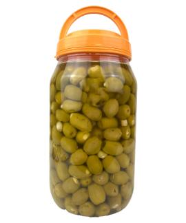 Azeitona Verde Recheada com Alho em Óleo 2kg Drenado