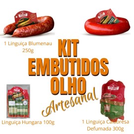 Kit Embutidos Olho (Blumaneu, Patê, Hungara,Calabresa)