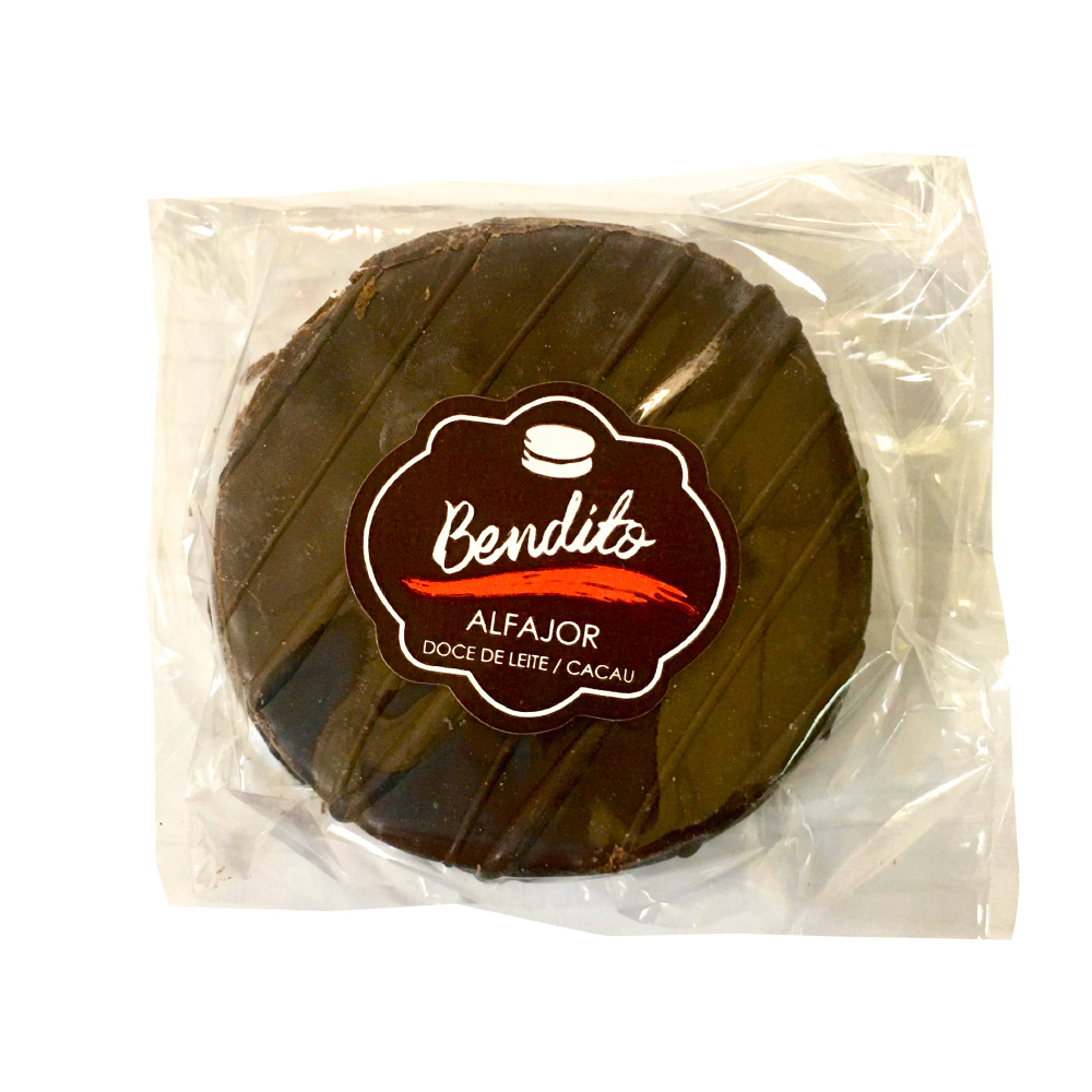 Alfajor Redondo Doce de Leite com Caju 65g Bendito