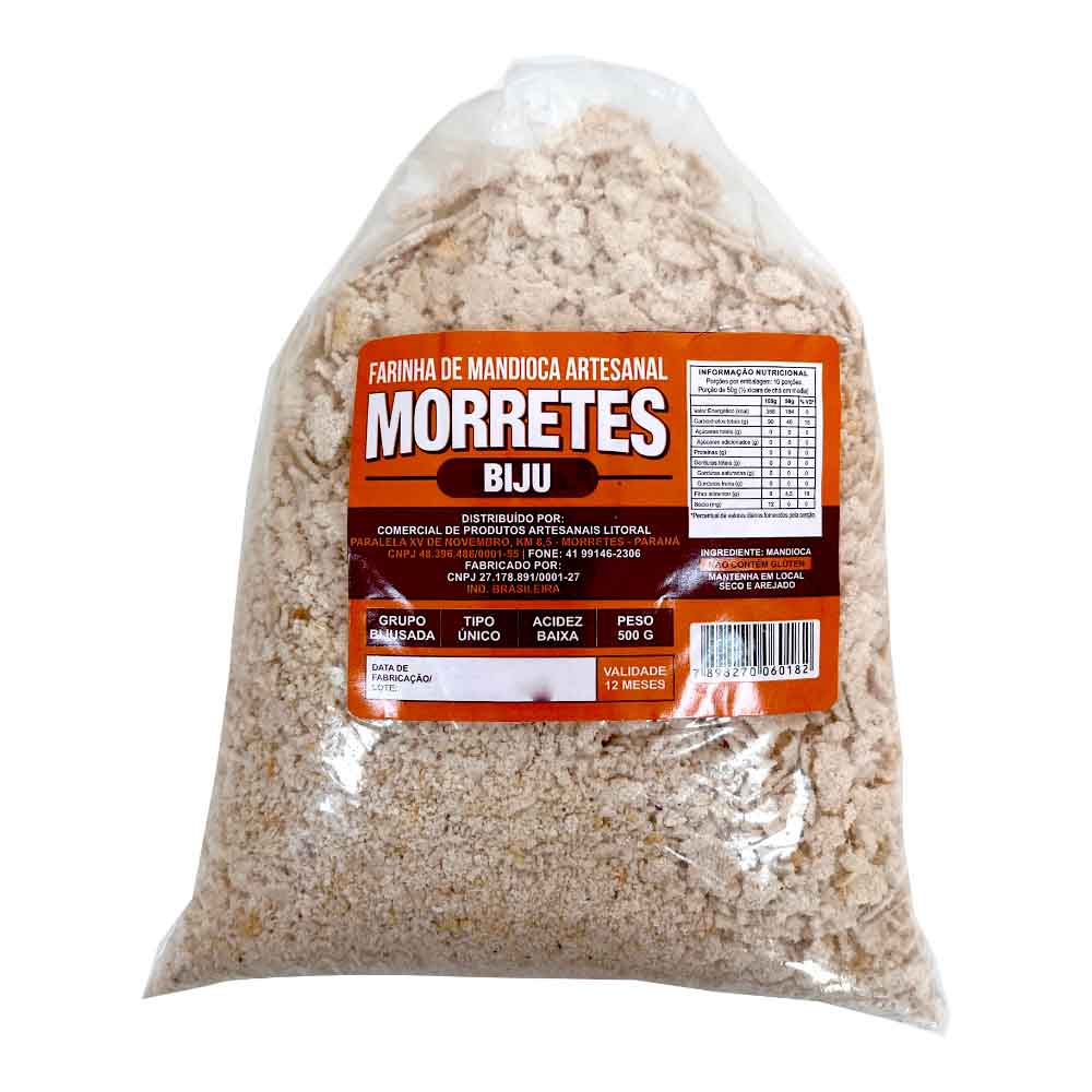 Farinha de Mandioca Artesanal de Morretes Biju 500g