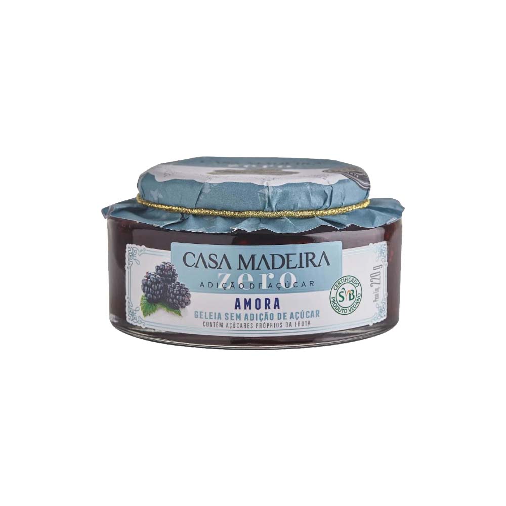 Geleia de Amora Zero Açucar Casa Madeira 220g