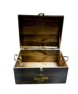 Bau de Madeira Pequeno Armazem Seu Luiz