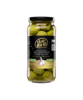 Azeitona Verde Recheada com Alho Vale Fertil 130g