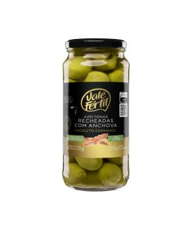 Azeitona Verde Recheada com Anchova Vale Fertil 130g