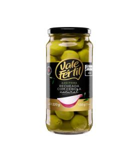 Azeitona Verde Recheada com Cebola Vale Fertil 130g
