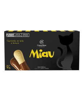 Chocolate Miau Chocolate Mezzo 70g Cacau Show - 12 unidades