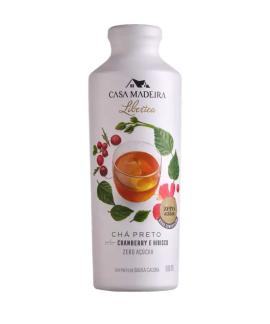 Chá Preto Cranberry e Hibisco Zero Açucar Libertea 500ml