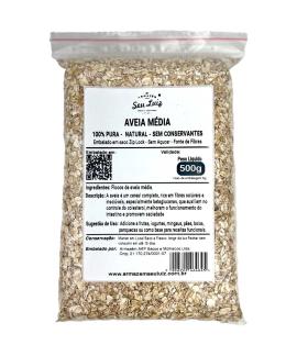 Aveia Media em Flocos 500g Armazém Seu Luiz