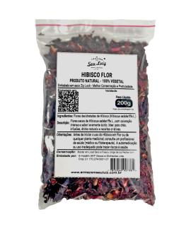 Hibisco Flor Desidratado - Natural - 200g  Armazém Seu Luiz