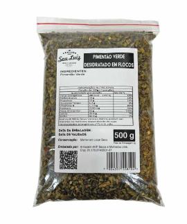 Pimentão Verde Desidratado em Flocos 500g Armazém Seu Luiz