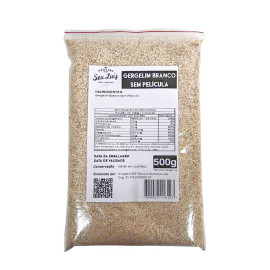 Gergelim Branco Sem Película 500g Armazém Seu Luiz Natural