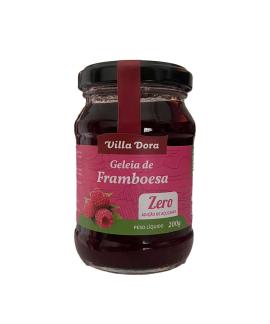 Geleia de Framboesa Zero Açúcar Artesanal Villa Dora 200g