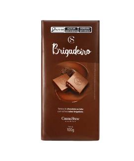 Tablete Chocolate ao Leite Brigadeiro 100g Cacau Show
