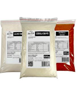 Kit Essenciais da Cozinha – 3 Temperos 500g | Armazém Seu Luiz