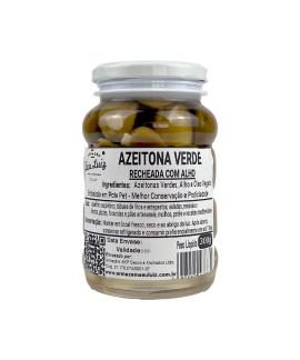 Azeitona Verde Recheada com Alho em Óleo 300g Armazém Seu Luiz