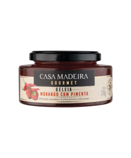Geleia de Morango com Pimenta Gourmet Casa Madeira 240g