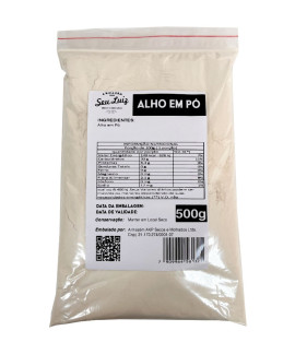Alho em Pó 100% Puro Importado Vegano 500g  Armazém Seu Luiz