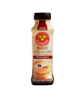 Café com Leite Pronto para Beber 3 Corações 260ml