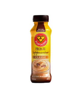 Cappuccino Classic Pronto para Beber 3 Corações 260ml